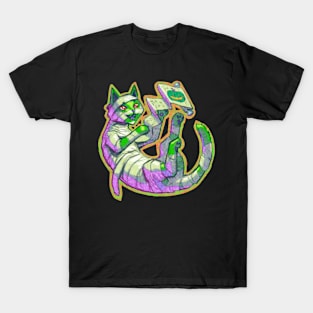 Halloween Mummy Cat Zombie T-Shirt